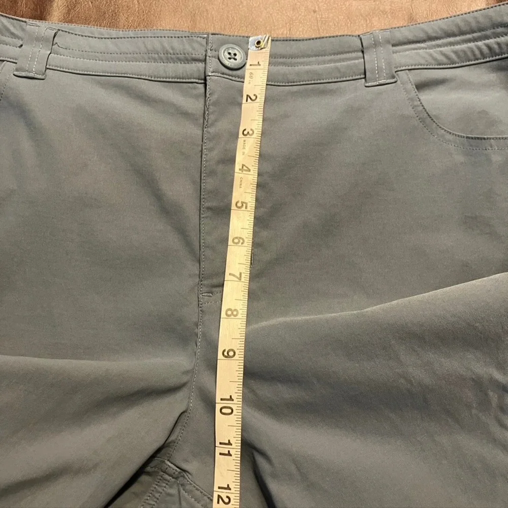 Eddie Bauer Women's‎ Guide Pro WR Tech Capri Pants Size 16 Gray Nylon Spandex